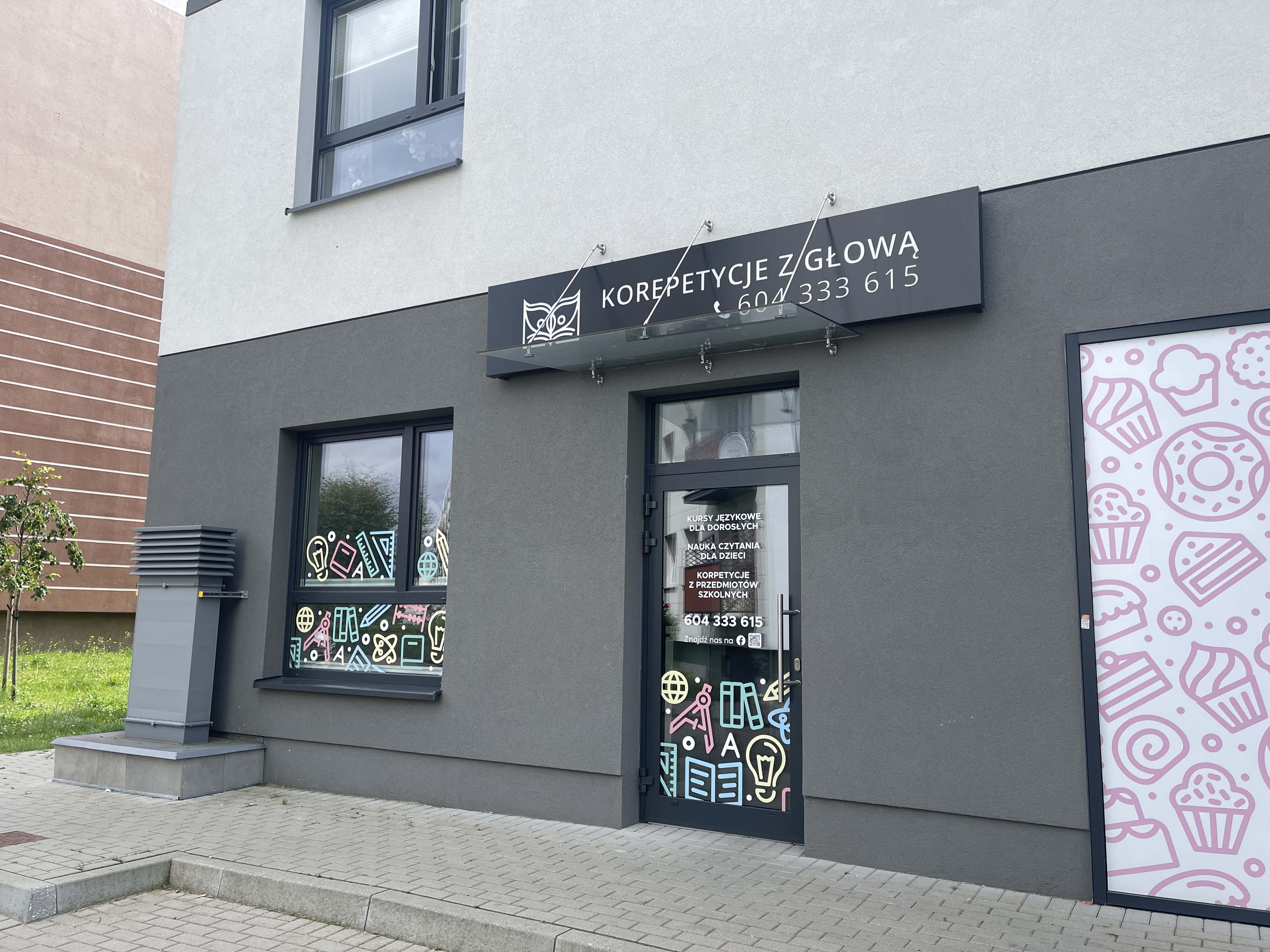 Widok szkółki Korepetycje z głową